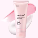 فوم شستشو نیاسینامید صورتی مدی کیوب