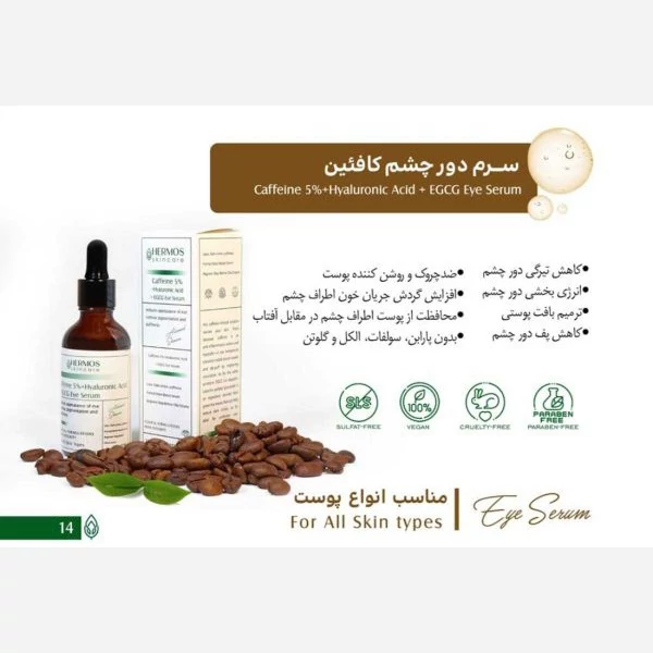 سرم دورچشم کافئین هرموس