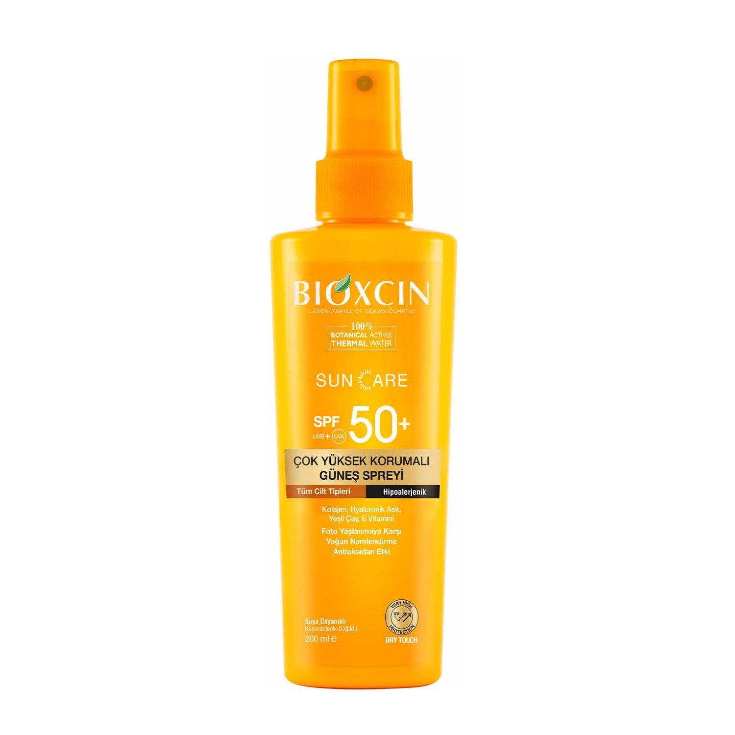 اسپری ضد آفتاب بیوکسین +SPF50 مناسب انواع پوست 200 میلی لیتر